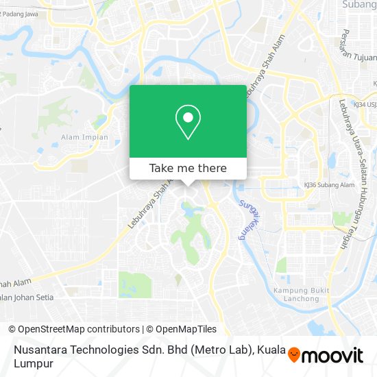 Nusantara Technologies Sdn. Bhd (Metro Lab) map