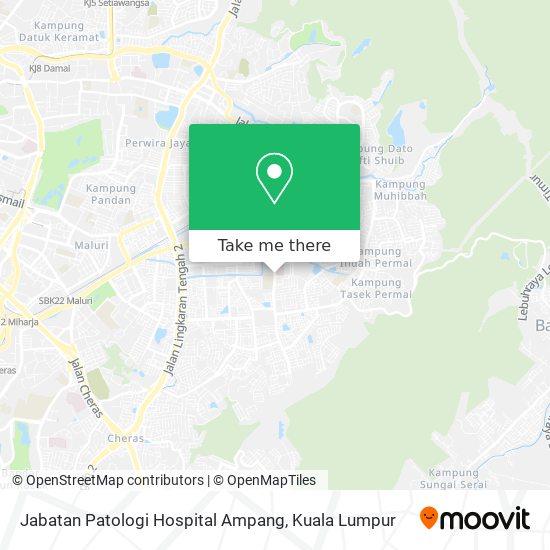 Jabatan Patologi Hospital Ampang map