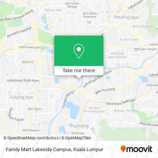 Family Mart Lakeside Campus map