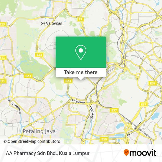 Peta AA Pharmacy Sdn Bhd.