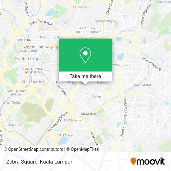 Zebra Square map
