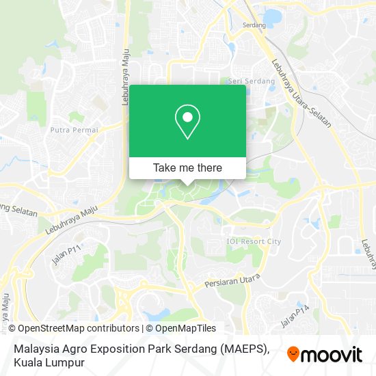Peta Malaysia Agro Exposition Park Serdang (MAEPS)