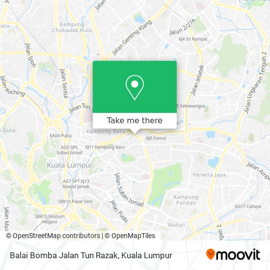 Balai Bomba Jalan Tun Razak map