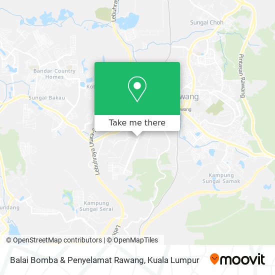 Peta Balai Bomba & Penyelamat Rawang