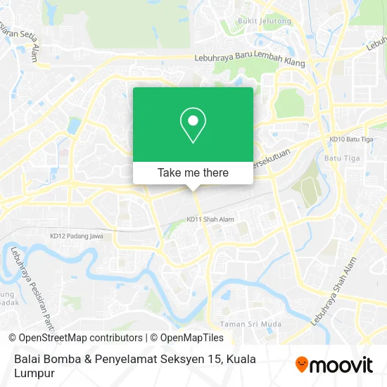 Balai Bomba & Penyelamat Seksyen 15 map