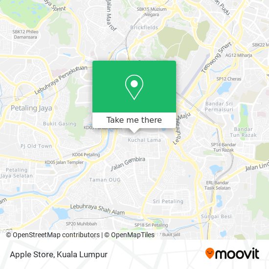 Apple Store map