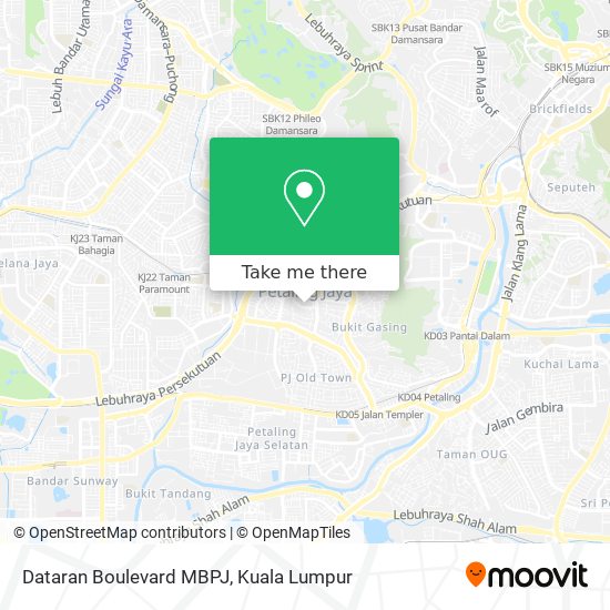 Dataran Boulevard MBPJ map