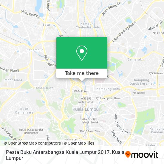 Pesta Buku Antarabangsa Kuala Lumpur 2017 map