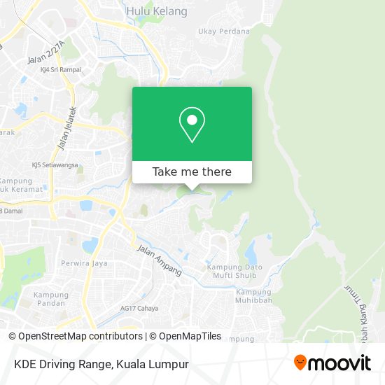 KDE Driving Range map