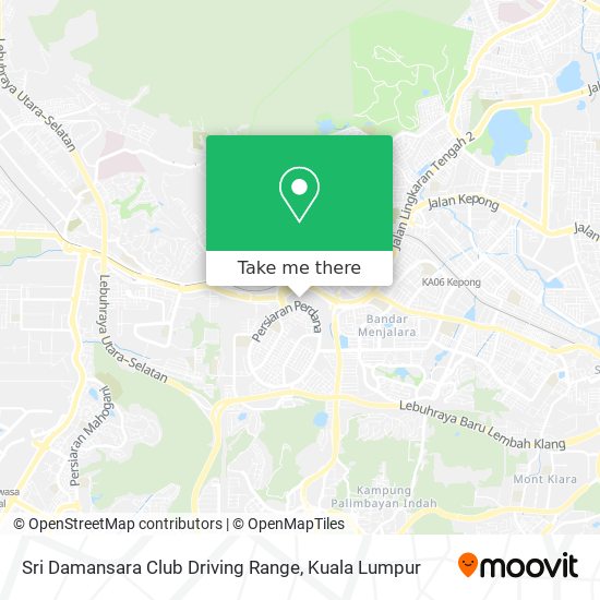 Peta Sri Damansara Club Driving Range