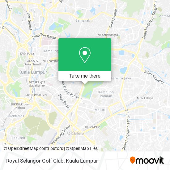 Peta Royal Selangor Golf Club