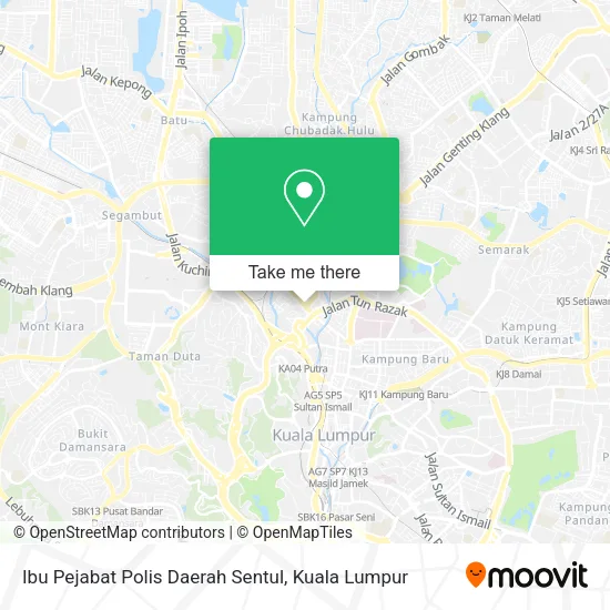 Ibu Pejabat Polis Daerah Sentul map