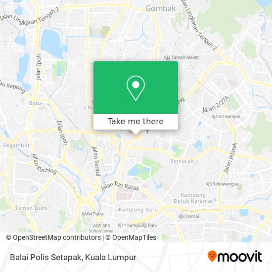Peta Balai Polis Setapak