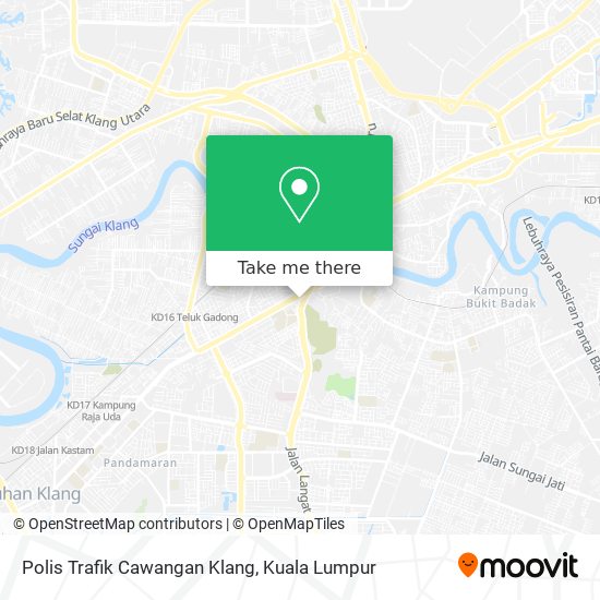 Polis Trafik Cawangan Klang map