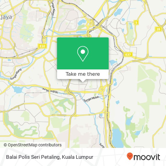 Balai Polis Seri Petaling map