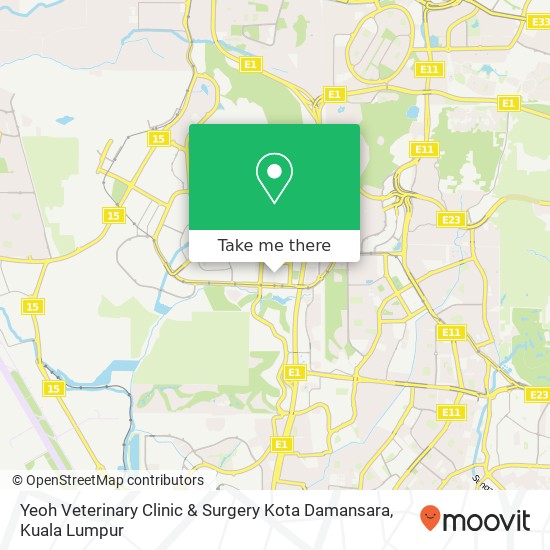 Yeoh Veterinary Clinic & Surgery Kota Damansara map