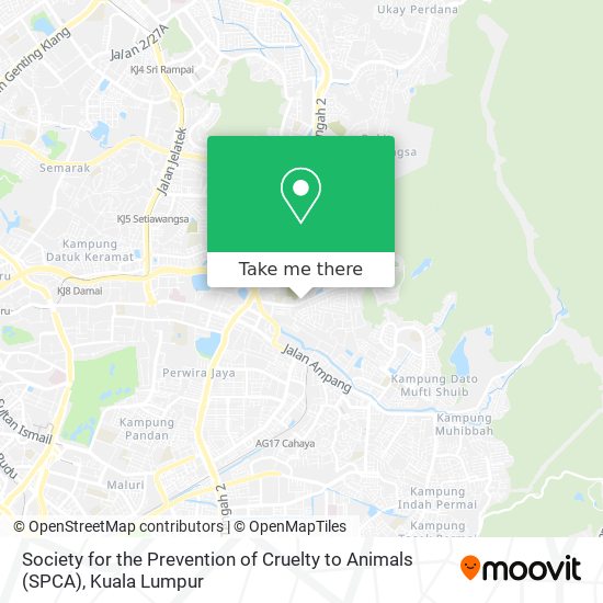 Society for the Prevention of Cruelty to Animals (SPCA) map