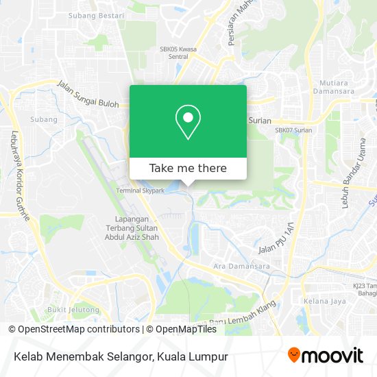 Kelab Menembak Selangor map