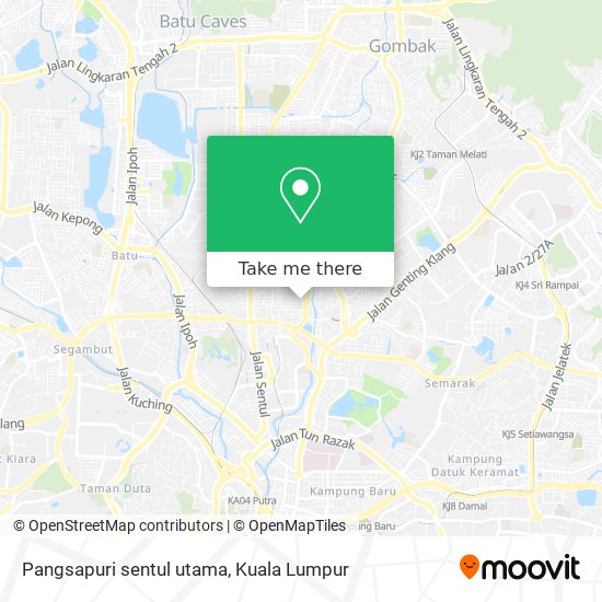 Peta Pangsapuri sentul utama