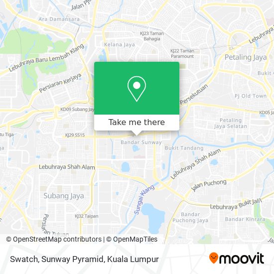 Swatch, Sunway Pyramid map