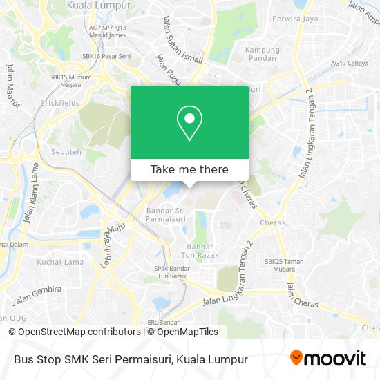 Peta Bus Stop SMK Seri Permaisuri
