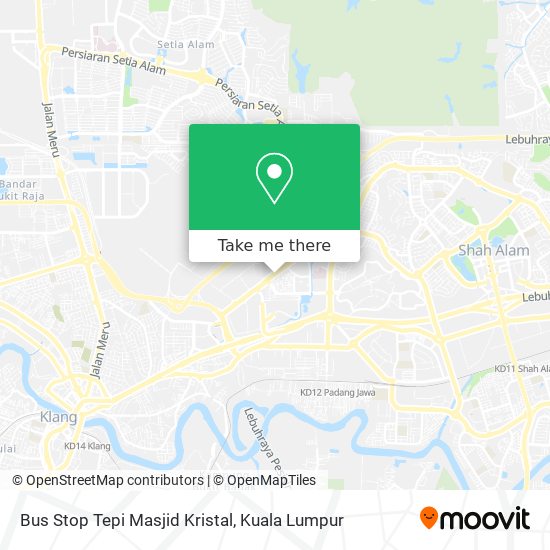 Peta Bus Stop Tepi Masjid Kristal