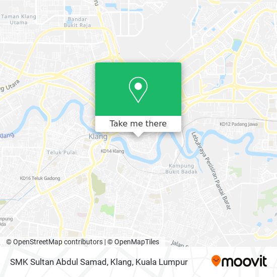 SMK Sultan Abdul Samad, Klang map
