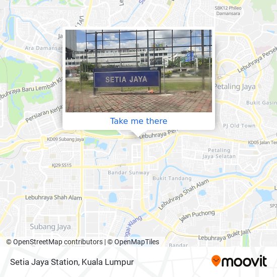 Setia Jaya Station map