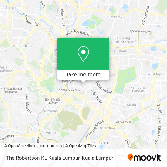 The Robertson KL Kuala Lumpur map