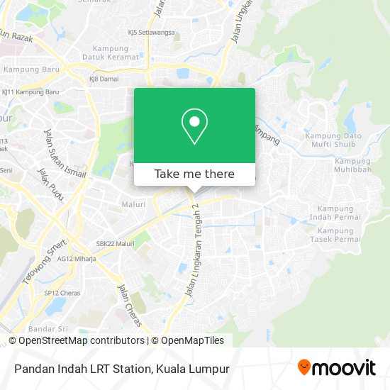 Pandan Indah LRT Station map