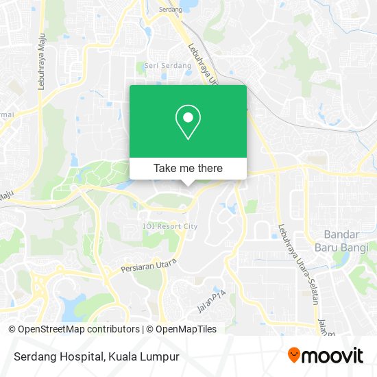 Peta Serdang Hospital