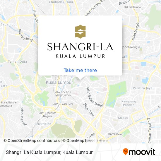 Peta Shangri La Kuala Lumpur