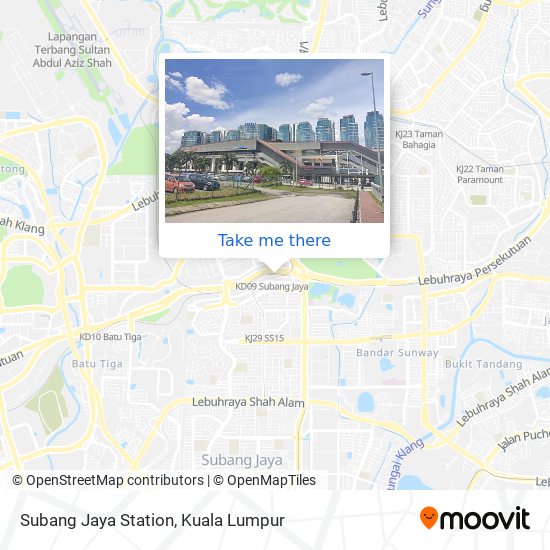 Subang Jaya Station map