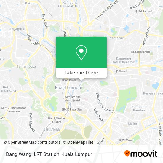 Dang Wangi LRT Station map