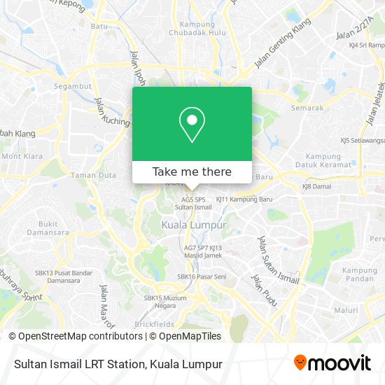 Sultan Ismail LRT Station map