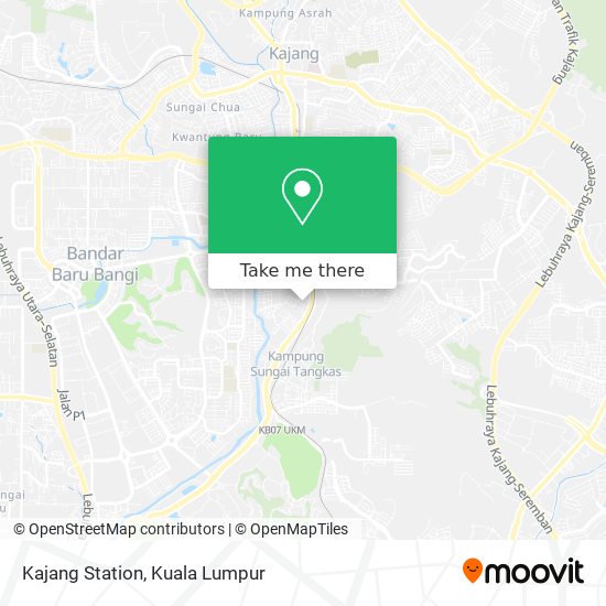 Kajang Station map