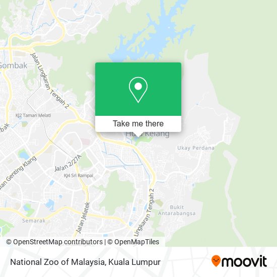 National Zoo of Malaysia map