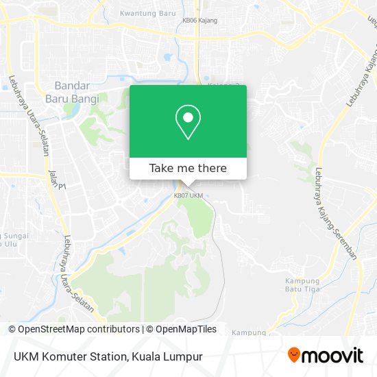 UKM Komuter Station map