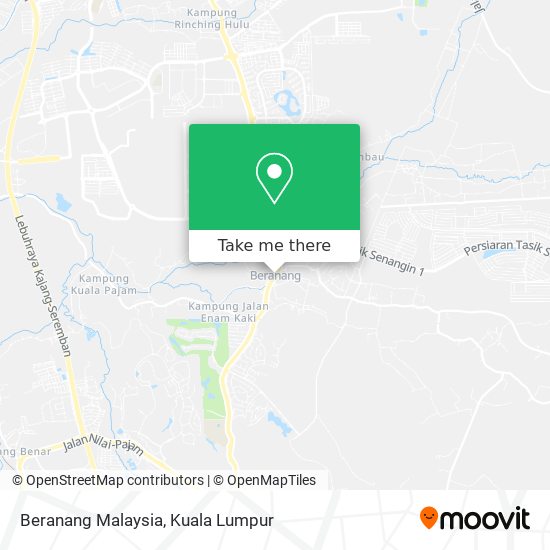 Beranang Malaysia map