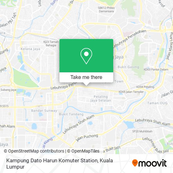 Kampung Dato Harun Komuter Station map