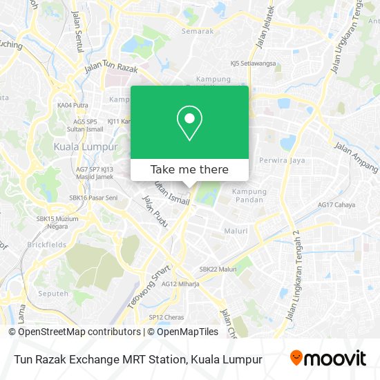 Tun Razak Exchange MRT Station map