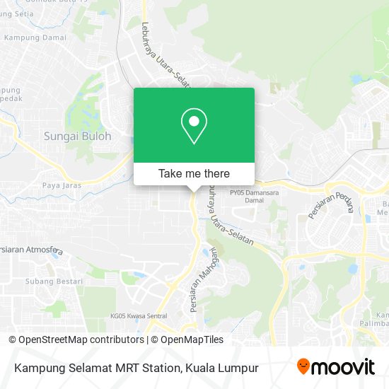Kampung Selamat MRT Station map