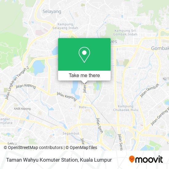 Taman Wahyu Komuter Station map