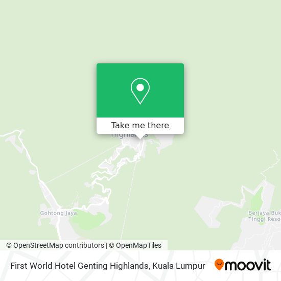 First World Hotel Genting Highlands map