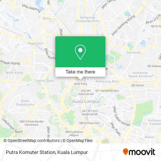 Putra Komuter Station map