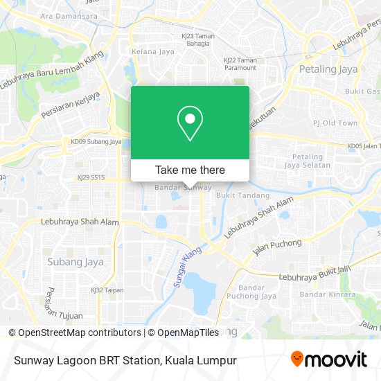 Sunway Lagoon BRT Station map