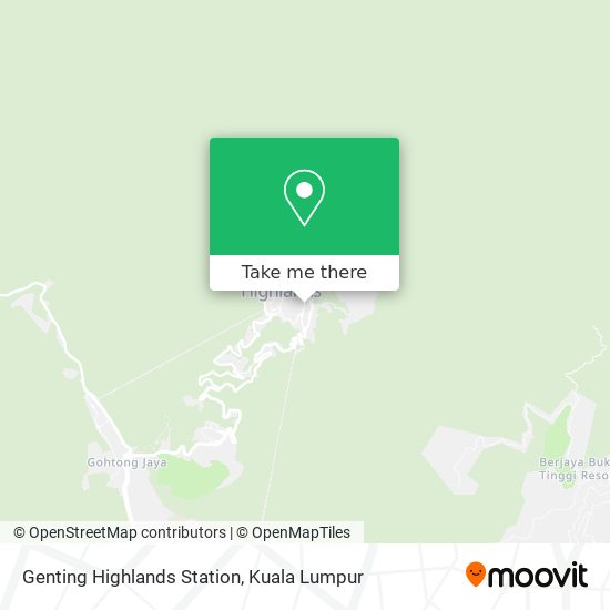 Genting Highlands Station map