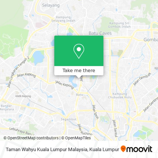 Taman Wahyu Kuala Lumpur Malaysia map