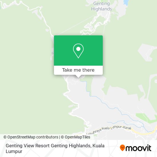 Genting View Resort Genting Highlands map