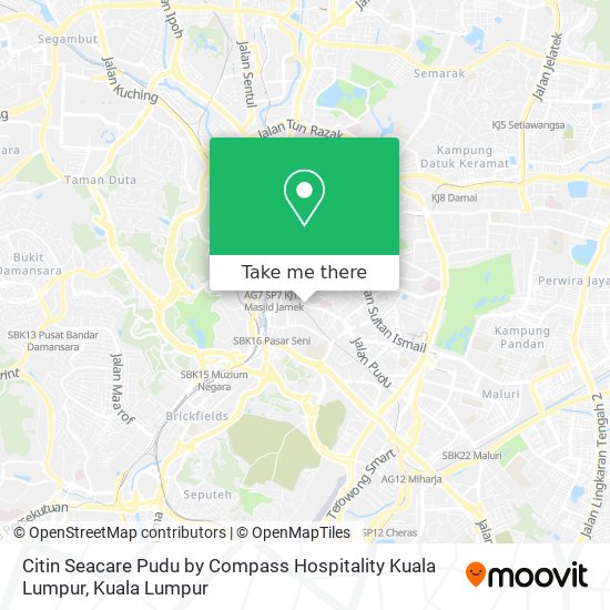 Peta Citin Seacare Pudu by Compass Hospitality Kuala Lumpur